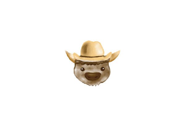 A Cowboy Hat Bison for Rustic Crafts and Animal Designs