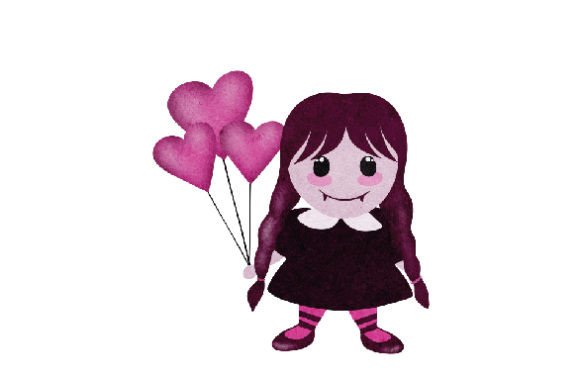 A Kawaii Emo Valentine Craft Design That Captures Hearts