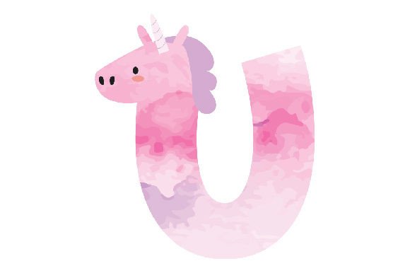 A Watercolor Letter U for Kids Crafts and Creative Projects