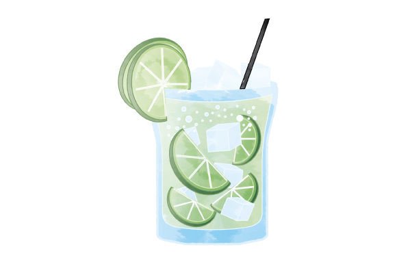 Crafting a Happy Hour Design with the Caipiroska Cocktail Watercolor Asset