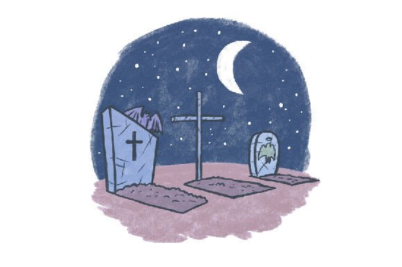 Crafting Halloween Magic with a Watercolor Spooky Cemetery