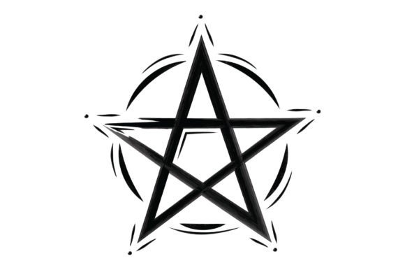 Evaluating a Pentacle Watercolor Asset for Craft & Pagan Branding