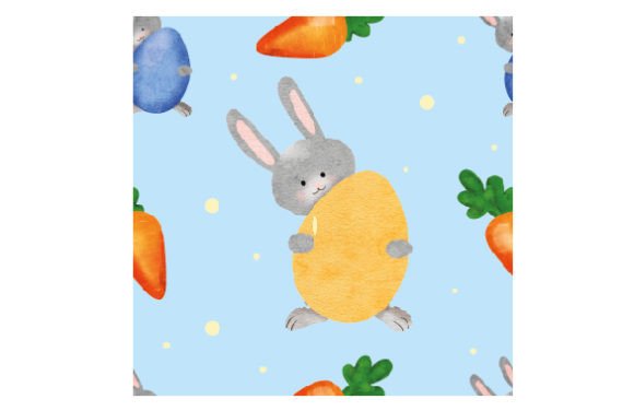 Rabbit Digital Paper: A Watercolor Asset for Spring Crafts & Branding