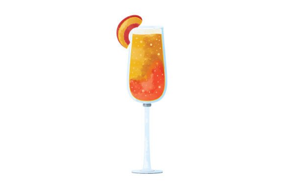 Using Peach Bellini Watercolor Graphics for Blog and Editorial Design